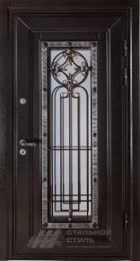 Парадная дверь №405 с отделкой Массив дуба - фото
