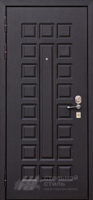 Темная дверь с отделкой МДФ + МДФ в квартиру с отделкой МДФ ПВХ - фото №2
