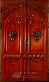 Парадная дверь №25 с отделкой Массив дуба - фото
