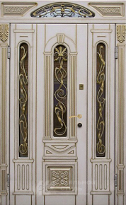 Парадная дверь №77 с отделкой Массив дуба - фото