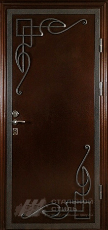 Дверь «Дверь с ковкой №2» c отделкой Порошковое напыление