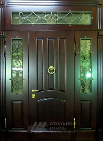 Дверь «Парадная дверь №114» c отделкой Массив дуба