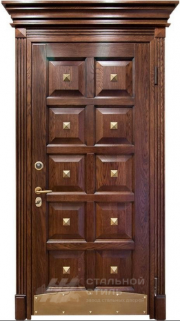Дверь «Парадная дверь №60» c отделкой Массив дуба