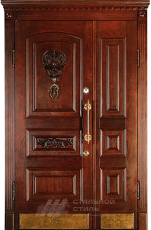 Дверь «Парадная дверь №30» c отделкой Массив дуба
