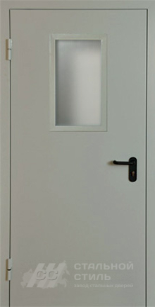 Дверь «Противопожарная дверь со стеклом №2» c отделкой Нитроэмаль