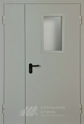 Дверь «Противопожарная дверь со стеклом №4» c отделкой Нитроэмаль