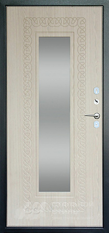 Дверь «Дверь с зеркалом №8» c отделкой МДФ ПВХ