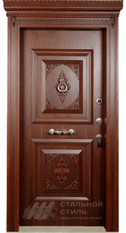 Дверь «Парадная дверь №46» c отделкой Массив дуба