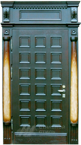 Дверь «Парадная дверь №45» c отделкой Массив дуба