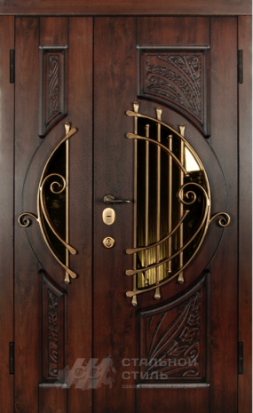Дверь «Парадная дверь №376» c отделкой Массив дуба