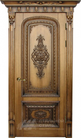 Дверь «Парадная дверь №6» c отделкой Массив дуба