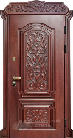 Дверь «Парадная дверь №354» c отделкой Массив дуба