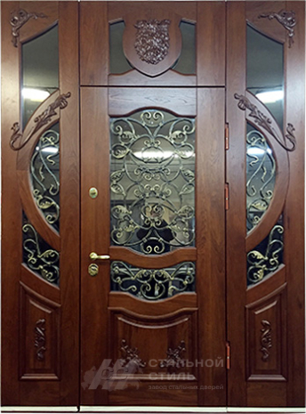 Дверь «Парадная дверь №41» c отделкой Массив дуба
