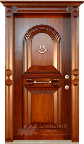 Дверь «Парадная дверь №26» c отделкой Массив дуба